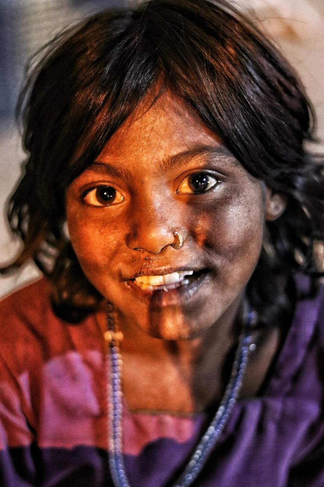 Portrait of a woman with a warm smile