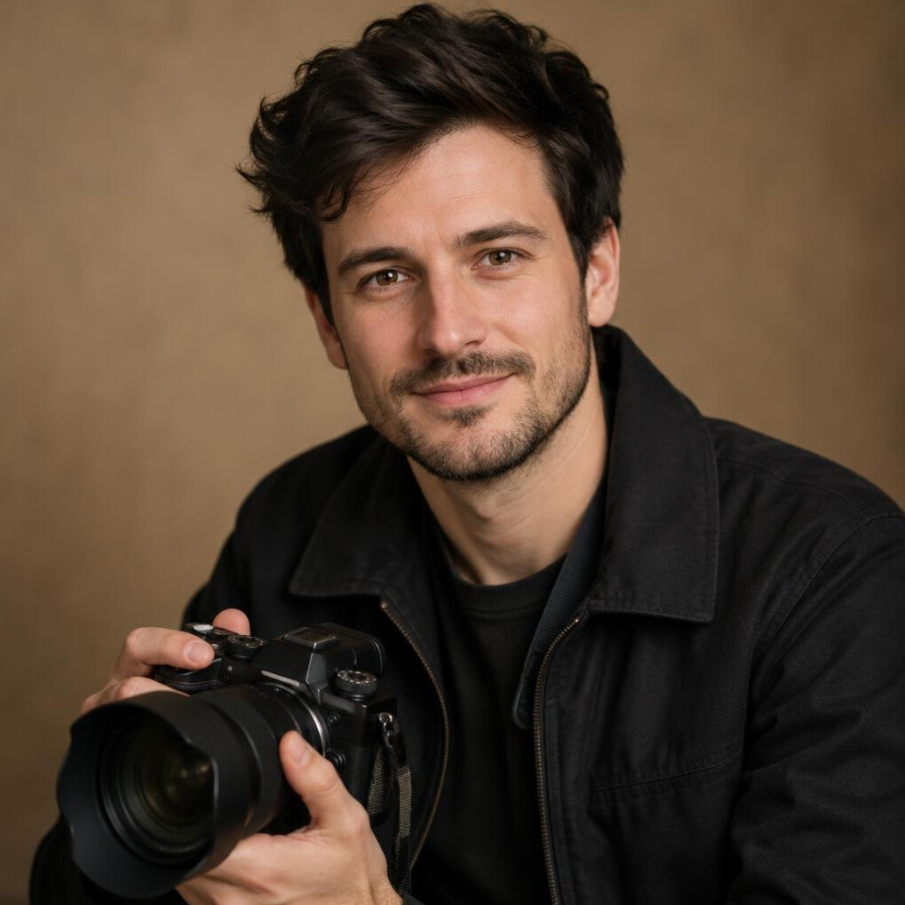 Portrait of a man in a dark jacket