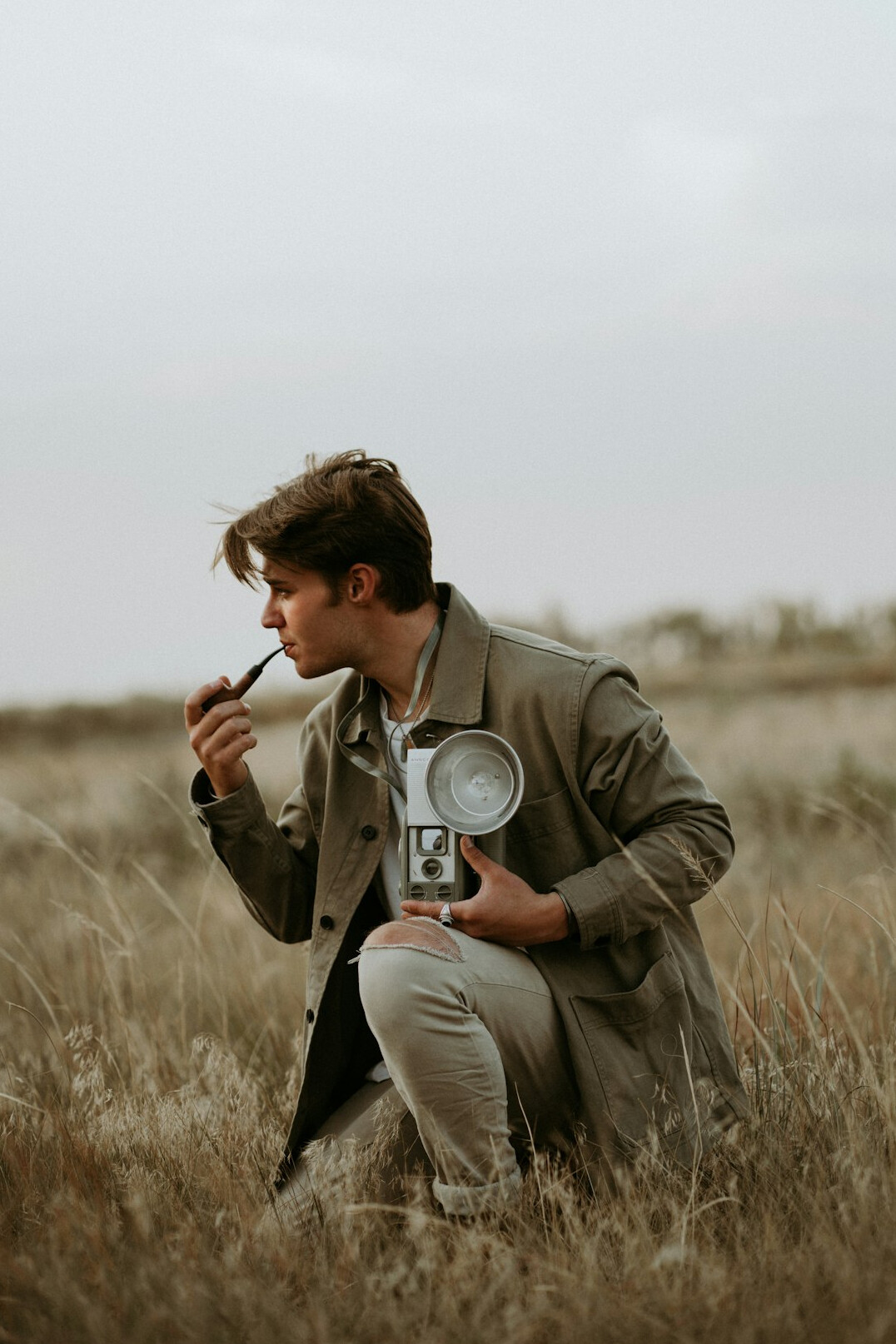 detective examining clues